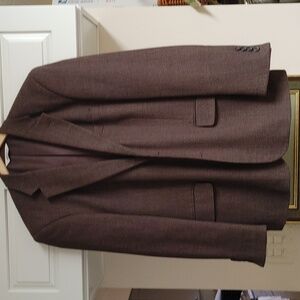 Pronto-Uomo Lambswool Brown Tweed Sports Jacket Size 42 R